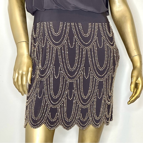 VINTAGE CACHE beaded/embellished dress sz 2 - Picture 2 of 8